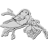 Stampendous Christmas Cling Rubber Stamp-Snow Bird