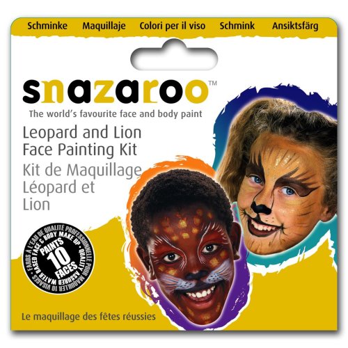 Childrens Toyshop  Toys : Snazaroo - Face Paints - Leopard & Lion Theme Pack