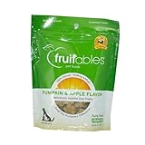Fruitables Pumpkin and Apple Dog Treat, 1.4-Ounce Bag