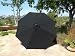 Replacement Umbrella Canopy for 9ft 8 Ribs, Black (Canopy only)
