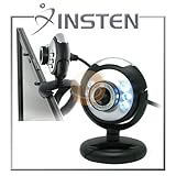 INSTEN 5.0 Mega Pixel USB 2.0 Digital Webcam with Mic, Black Round