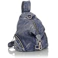 Vintage Wash Denim ''Rhinestone'' Backpack
