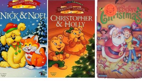 christmas pack 3 vhs: Nick & Noel , Christopher & Holly , The Night Before Christmas