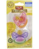 Playtex Baby Ortho-Pro Latex Pacifiers 0-6m+: Girl Colors