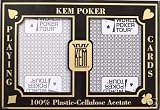 KEM Poker World Poker Tour Standard Index (Black/Silver)