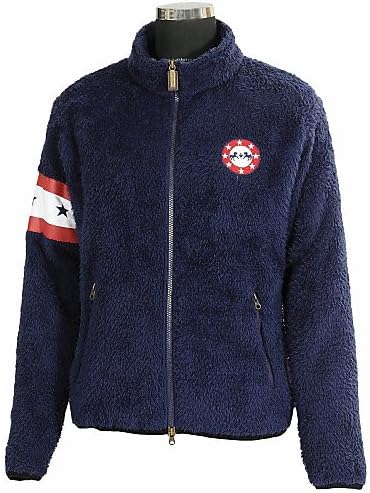 Equine Couture Girl's Stars and Stripes High Pile Fleece Jacket