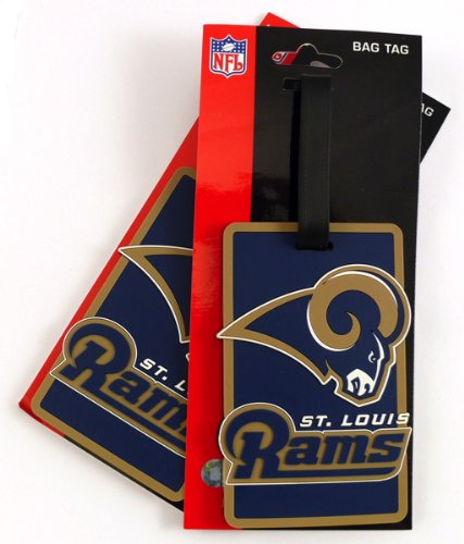 St. Louis Rams Two Pack Soft Laser Bag Tag