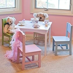 KidKraft Nantucket Table & 4 Pastel Chairs