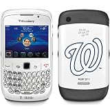 MLB Washington Nationals W on BlackBerry Curve 8520 8530 Phone Cover (White)