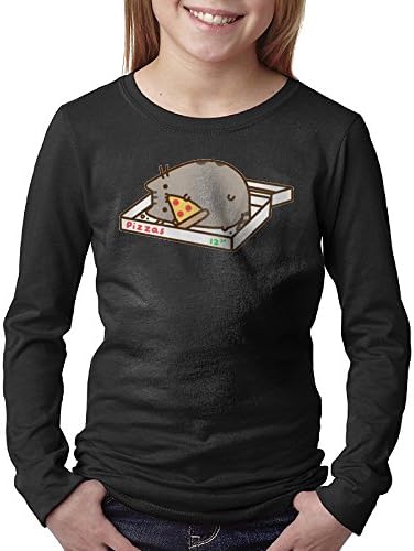 Unisex Pusheen Cat Pizza Youth Long T Shirt