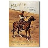 Nostalgic Micellaneous Firearms Tin Sign : Marlin Rifles and Shotguns