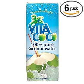 Vita Coco 100% Pure Coconut Water, 34- Ounce Boxes (Pack of 6)
