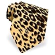 Men's Leopard Print Silk Tie by Wild Ties in Tan/Taupe