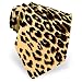 Men's Leopard Print Silk Tie by Wild Ties in Tan/Taupe