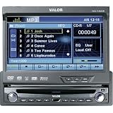VALOR ITS-702W IN-DASH AM/FM/CD/DVD 1DIN In-Dash Fully Motorized 7" Touch Screen LCD