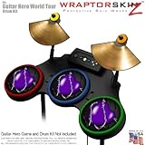 Barbwire Heart Purple Skin by WraptorSkinz fits Guitar Hero 4 World Tour Drum Set for Nintendo Wii,