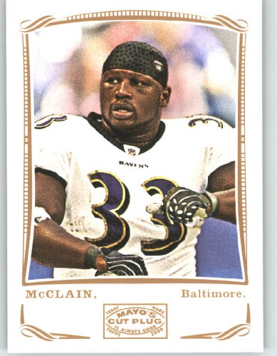 Le'Ron McClain - Baltimore Ravens - 2009 Topps Mayo Football Card # 166 / NFL Trading Card in Screwdown Case!