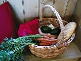Set of 2 Lack Rattan Oval baskets