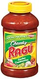 Ragu Pasta Sauce, Chunky Garden Style, Garden Combination, 45 Ounce Bottles (Pack of 4)