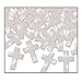 Fanci-Fetti Crosses (silver) Party Accessory  (1 count) (1 Oz/Pkg)