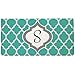 Snaptotes Personalized Monogram Teal Moroccan Checkbook Cover
