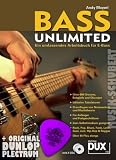 Produkt-Bild: BASS UNLIMITED (+ 2 CDs) im Ringeinband inkl. Plektrum - ein umfassendes Arbeitsbuch f&uuml;r E-Bass mit &uuml;ber 500 Grooves in Noten und Tabulatur und &uuml;ber 40 Play-alongs - ideal auch zum Selbststudium (Ringbindung) von Andy Mayerl (Noten/Sheetmusic)