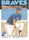 1986 Topps # 600 Dale Murphy Atlanta Braves Baseball Card