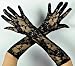 Black Rose Lace Gothic Gloves Arm Warmer Anime Cosplay Elegant Vampire Sexy