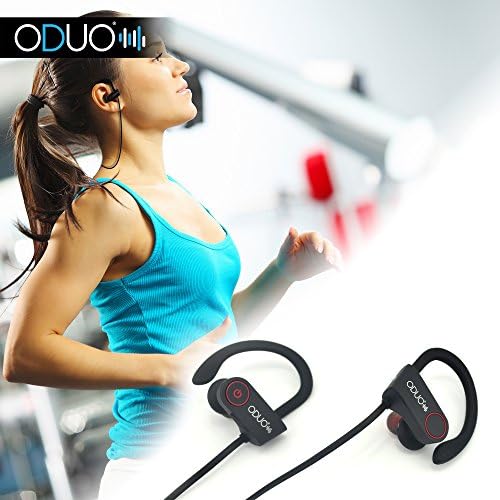 Oduo Wireless Bluetooth V4.1 Headphones with Built-In Microphone