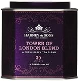 Harney and Sons Tower of London, Flavored Black 30 Sachets per Tin