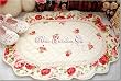 Shabby Chic Oval Roses Quilted Bath Rug-Beautiful&Soft