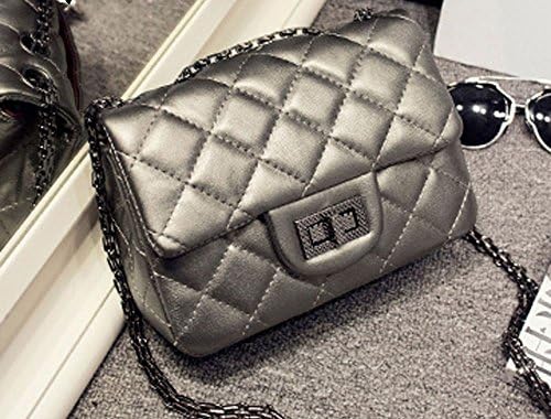 MISASHA Coco Inspired CC05 Multipurpose Silver Grey Leather Mini Original Bag