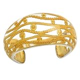 Resin & Yellow Laser Finish Bangle