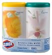 Clorox Disinfecting Wipes Multipack, Two 75-Count Plastic Canisters (Pack of 6)