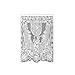 Heritage Lace Victorian Rose 60-Inch Wide by 84-Inch Drop Panel, White