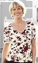 Penny Plain - Leaf Print Wrap Top