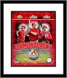 Chad Tracy, Eric Brynes and Conor Jackson Arizona Diamondbacks MLB Framed 8x10 Photograph 2007 Big 3