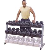 Body Solid GDR60 2 Tier Horizontal Dumbbell Rack
