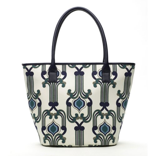 Soapbox 17" Vineyard Tote Bag - Blue/Cream