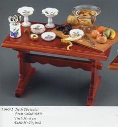 Reutter Porcelain Miniature Fruit Salad Table Set