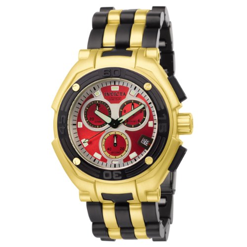 Invicta Men's 6273 Speedway Collection Elegant Chronograph 18k Gold-Plated and Polyurethane Watch