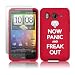 from AIO AIO Now Panic And Freak Out Lasred Silicone Case For HTC Desire HD + LCD Screen Protector