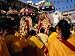 Worshippers at the Hindu Deepavali Festival in the Sri Mariamman Temple, Singapore, Singapore Photographic Poster Print by Michael Coyne, 24x18
