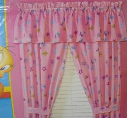 Looney Tunes Kids Home Fashion: Tropical Tweety Window Drapes