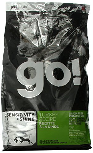 PETCUREAN 152048 Go Sensitivity and Shine Grain Free Turkey Dry for Dog, 12-Pound