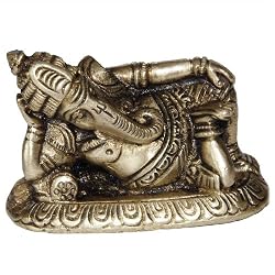 D&eacute;cor Gifts Hindu God Ganesha Brass Sculpture 2.75 x 1 x 1.5 inches