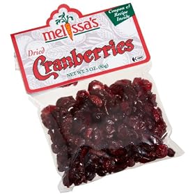 Melissa's Organic Dried Cranberries, 3 packages (3 oz)