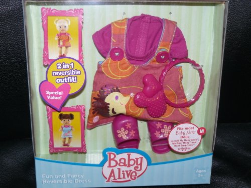 Baby Alive Fun and Fancy Reversible Dress Medium 
