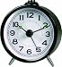 Matt Black Acctim Mechanical Bell Alarm Clock 14103 (clearan