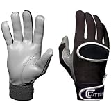 Cutters Solid Colored Gloves (Black, XX-Large)